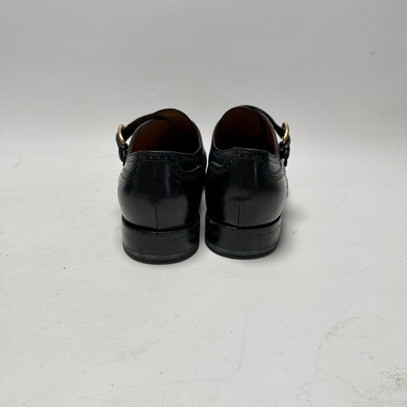 Rare - GUCCI Black Monk Strap Leather Shoes - US 8 - Excellent Condition - Picture 8 of 16